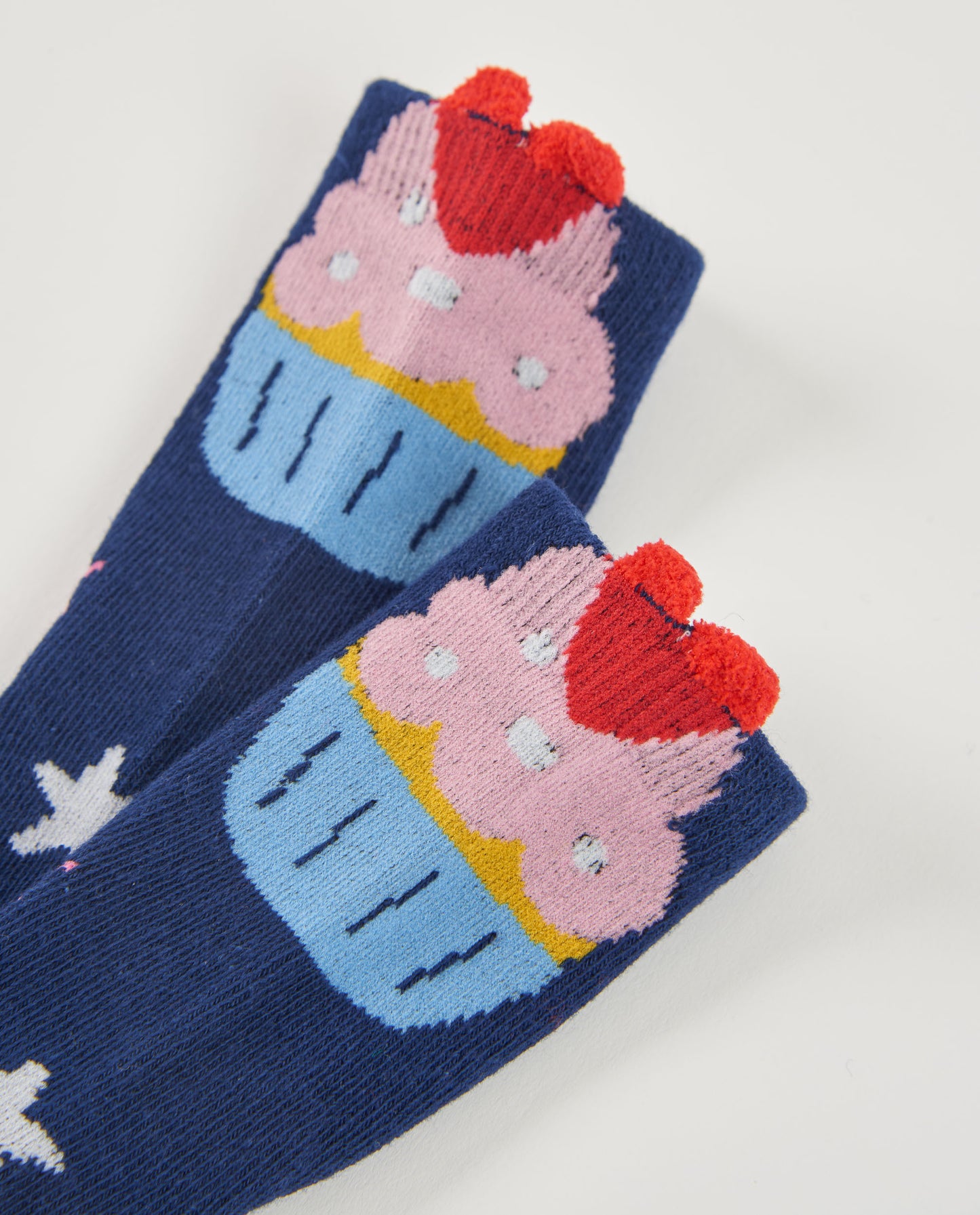 Tuc Tuc Pink & Navy Cupcake 2 Pack Socks