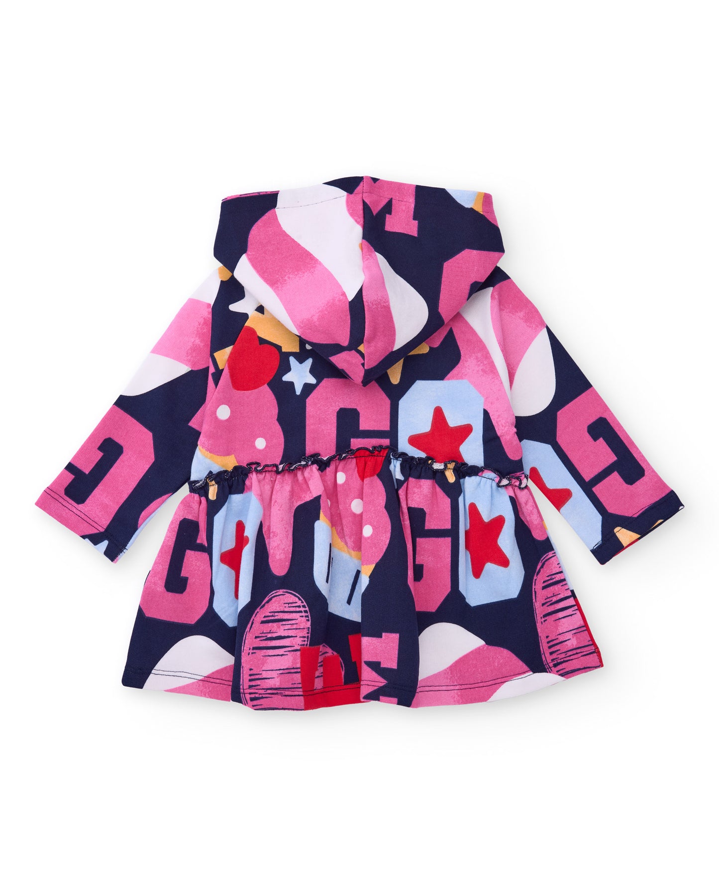 Tuc Tuc Navy Cupcake Hooded Dress