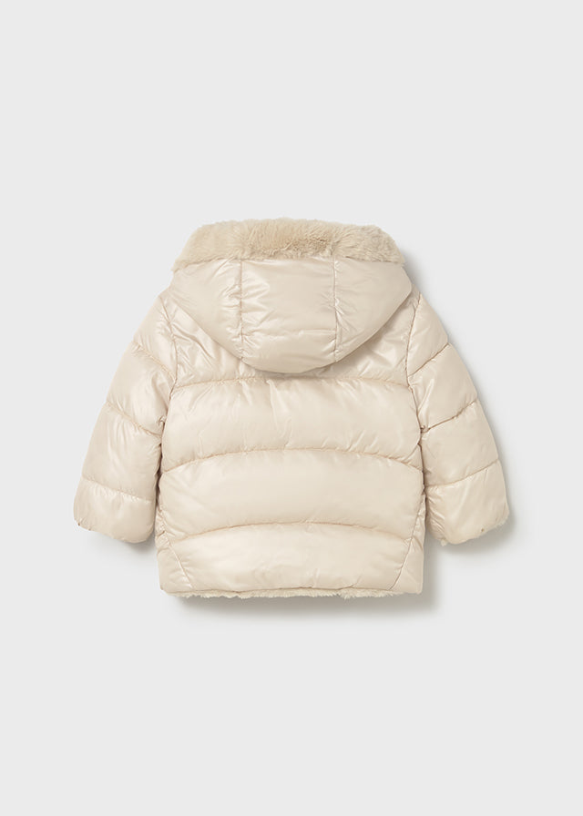 Mayoral Baby Girl Cream Reversible Coat 2435
