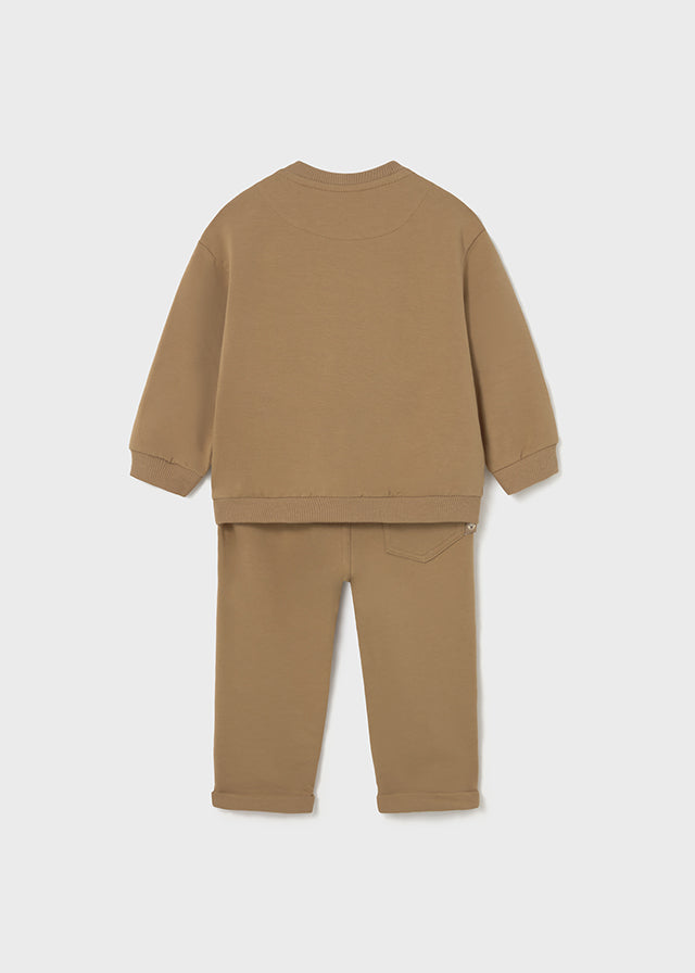 Mayoral Baby Boy Beige Tracksuit 2597