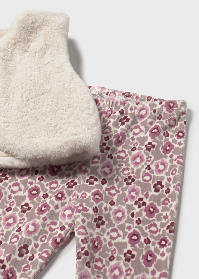 Mayoral Baby Girl Gilet 3pc Legging Set 2739