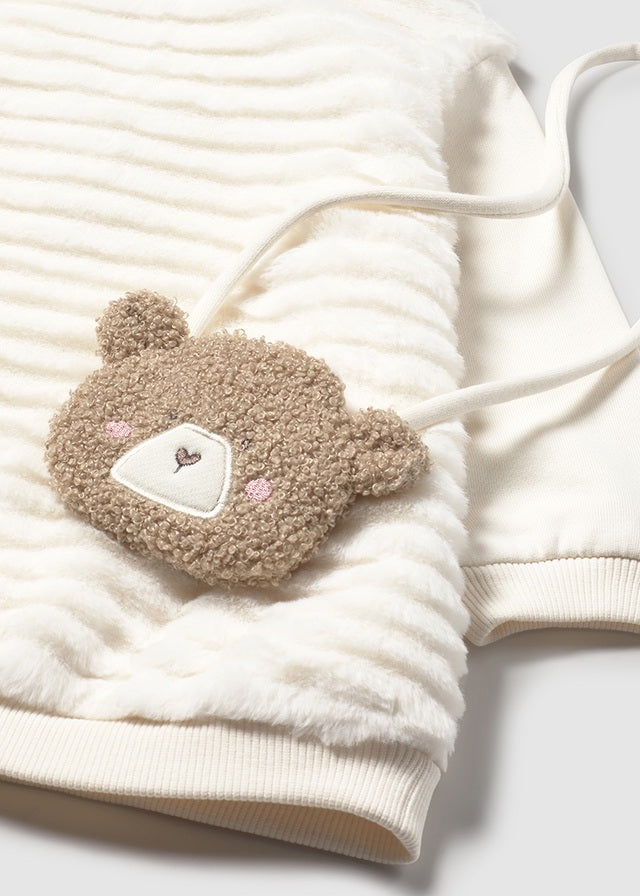Mayoral Baby Girl Cream Teddy Bag Dress 2919