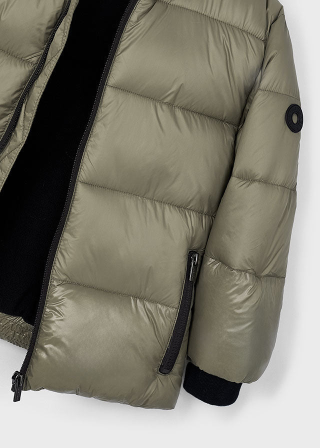 Mayoral Beige Glossy Coat 4416