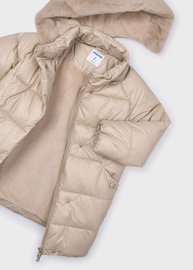 Mayoral Beige Padded Coat 4447