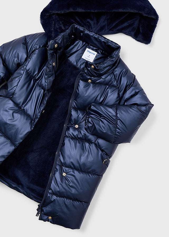 Mayoral Navy Padded Coat 4447