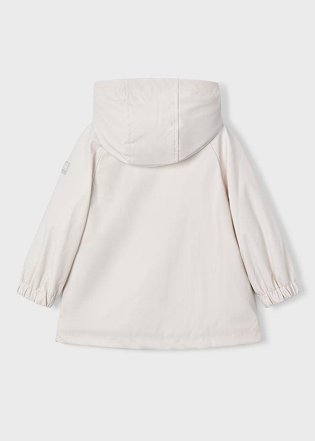 Mayoral Cream Soft Fleece Raincoat 4450