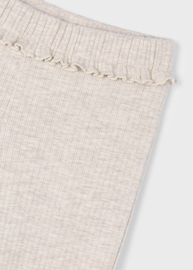 Mayoral Beige Ribbed Legging Set 4434/4717