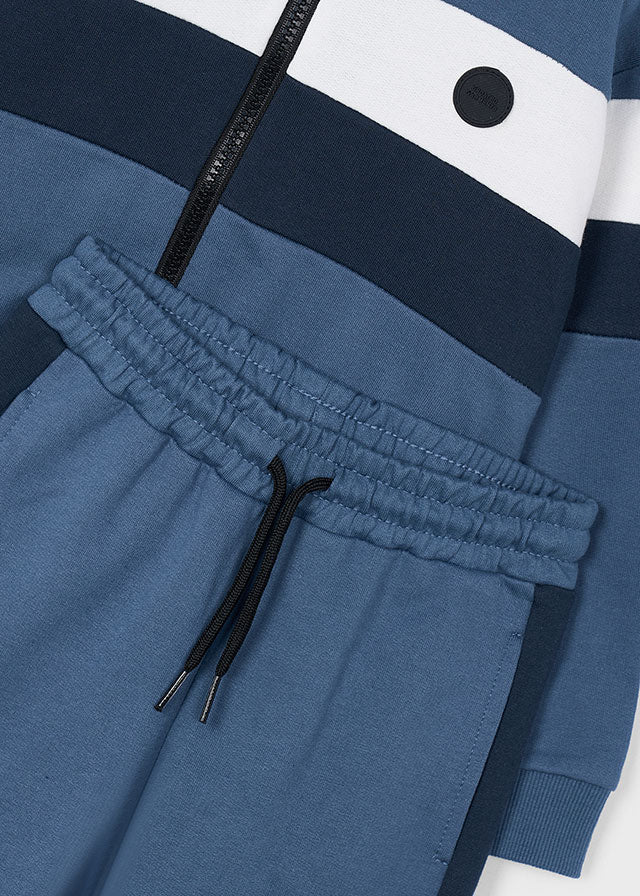 Mayoral Blue Zip 3pc Tracksuit 4811/4086