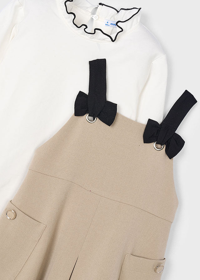 Mayoral Camel Pinafore Dungaree 4914