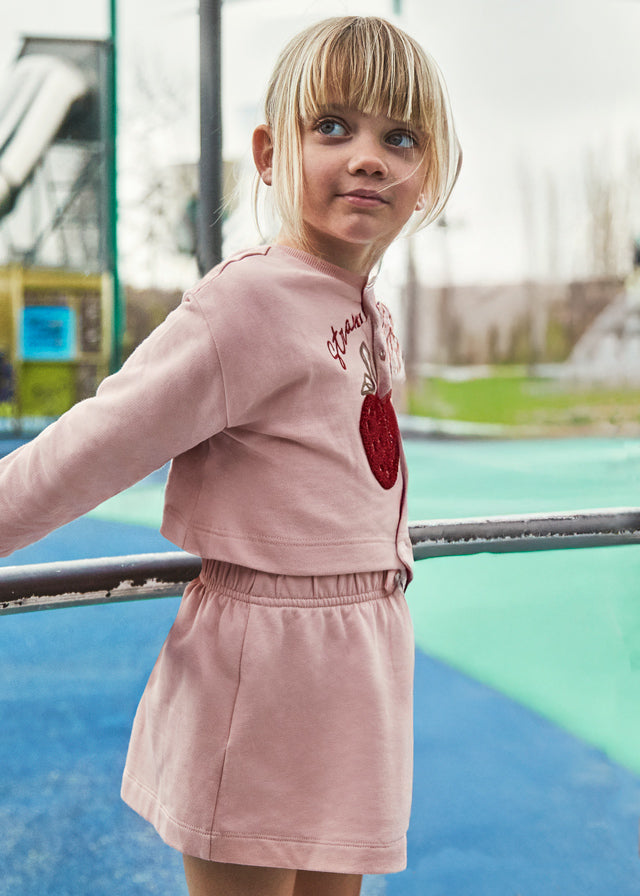 Mayoral Pink Strawdinary Sweat Dress 4927