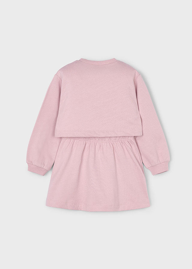 Mayoral Pink Strawdinary Sweat Dress 4927