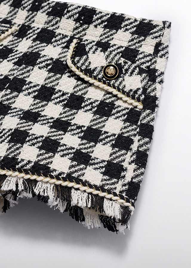 Abel & Lula Black Check Short Set