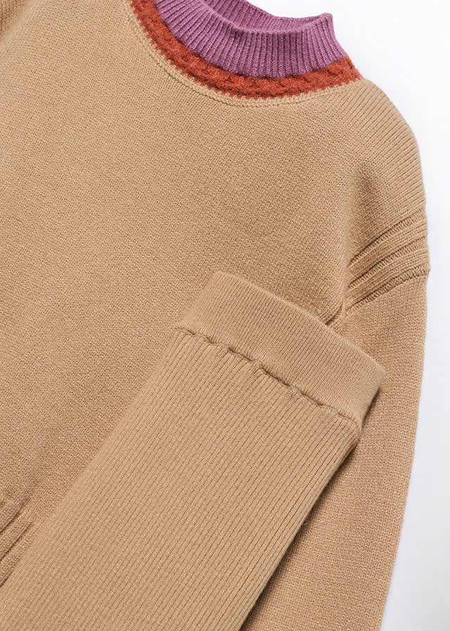 Abel & Lula Camel Knit Flare Set