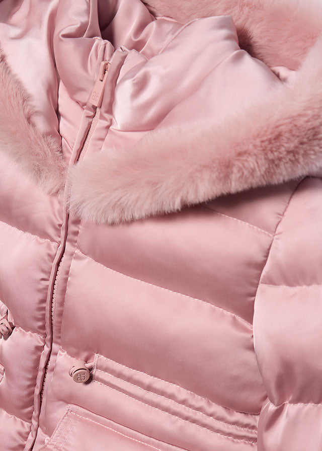 Abel & Lula Petal Satin Hood Coat
