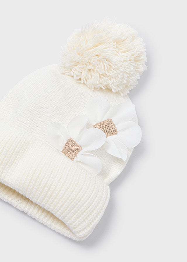 Mayoral Cream Hat & Scarf Set 10071