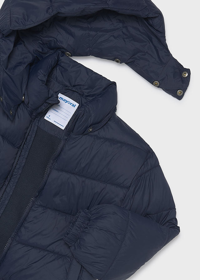 Mayoral Navy Basic Padded Coat