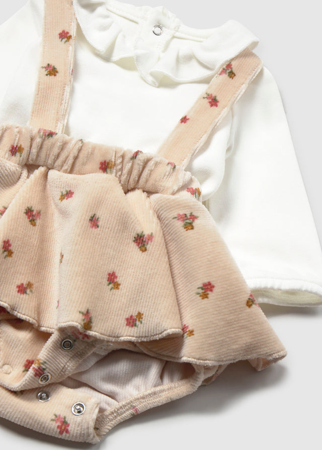 Mayoral Newborn Neutral Floral 3pc Set 2830