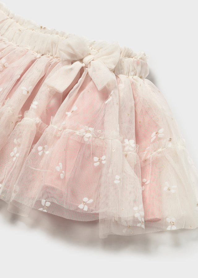 Mayoral Baby Girls Pink Tulle 3pc Skirt Set
