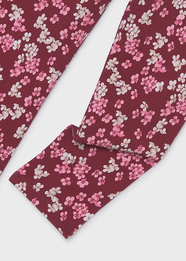 Mayoral Raspberry Floral Legging Set