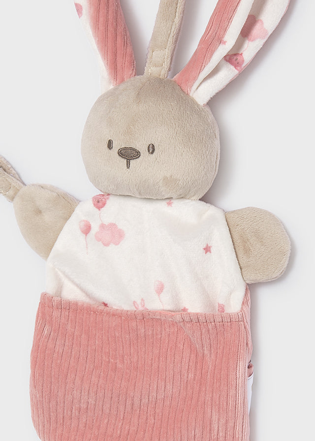 Mayoral Newborn Pink Teddy Dummy Clip 9152