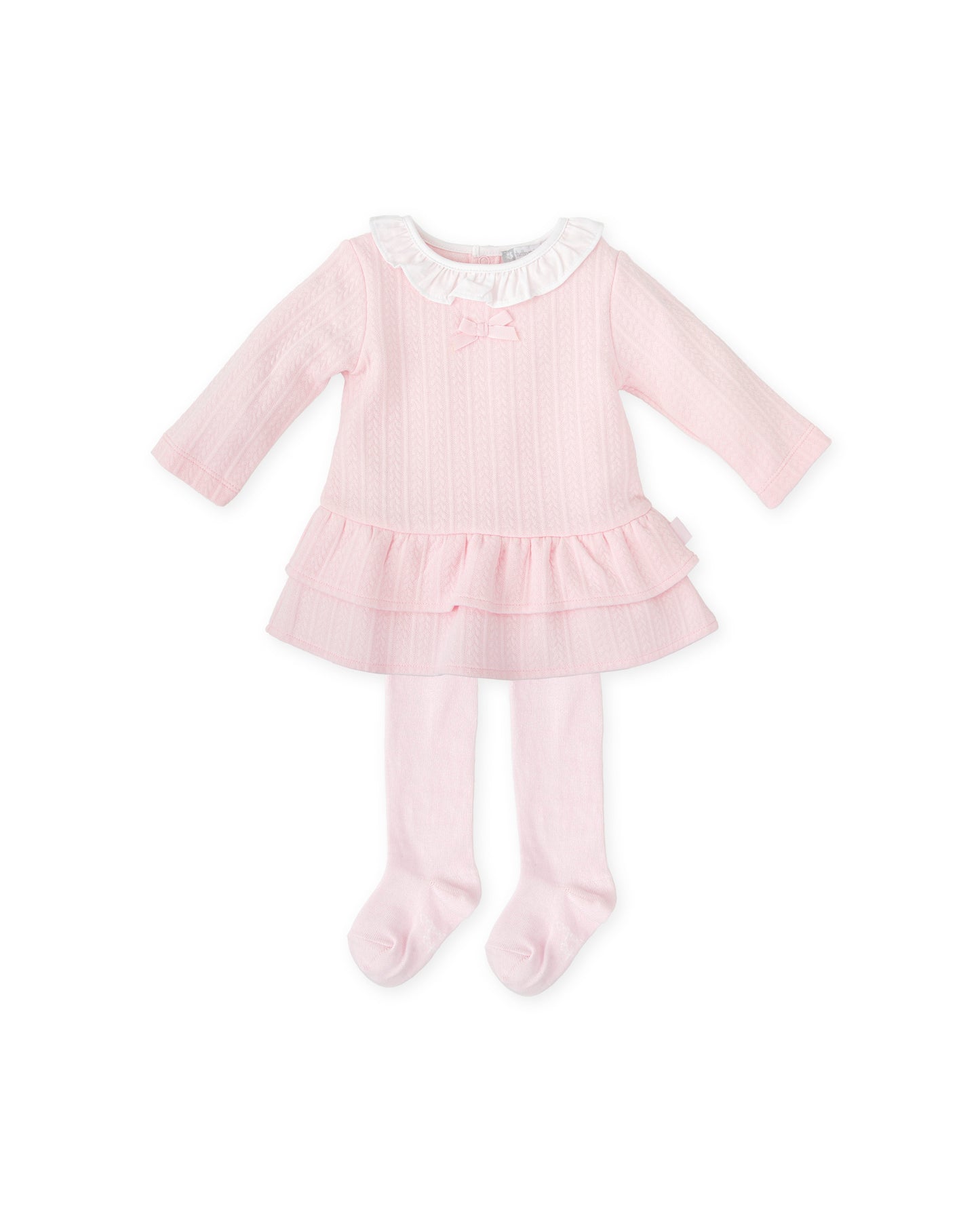 Tutto Piccolo Pink Cable Dress & Tights 2290