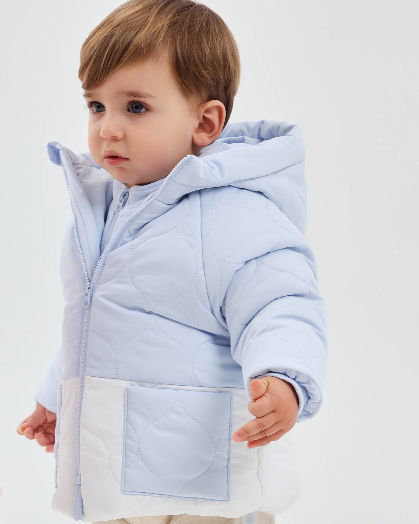 Tutto Piccolo Blue & White Coat 2551