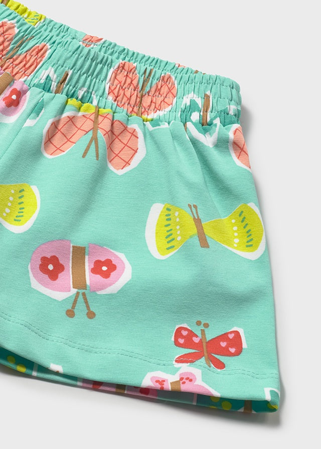 Mayoral Baby Girl Butterfly Short Set