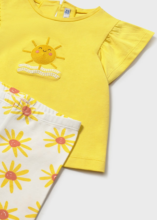 Mayoral Baby Girl Sunflower Legging Set