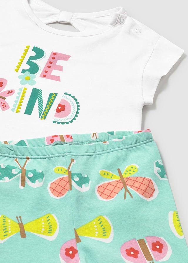 Mayoral Baby Girl Be Kind 3pc Legging Set