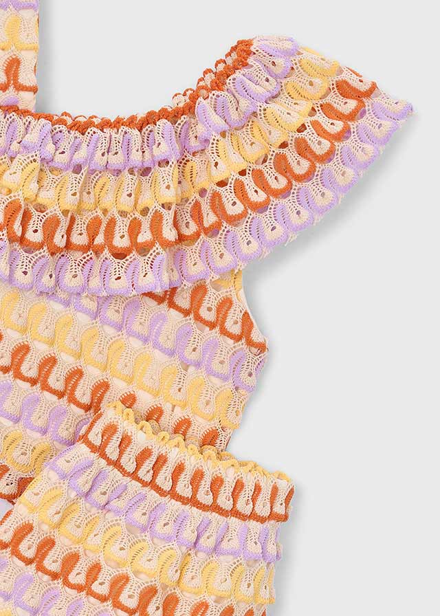 Mayoral Lilac Crochet Short Set