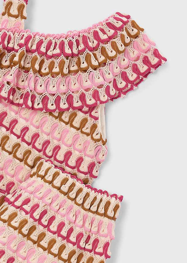 Mayoral Candy Crochet Short Set