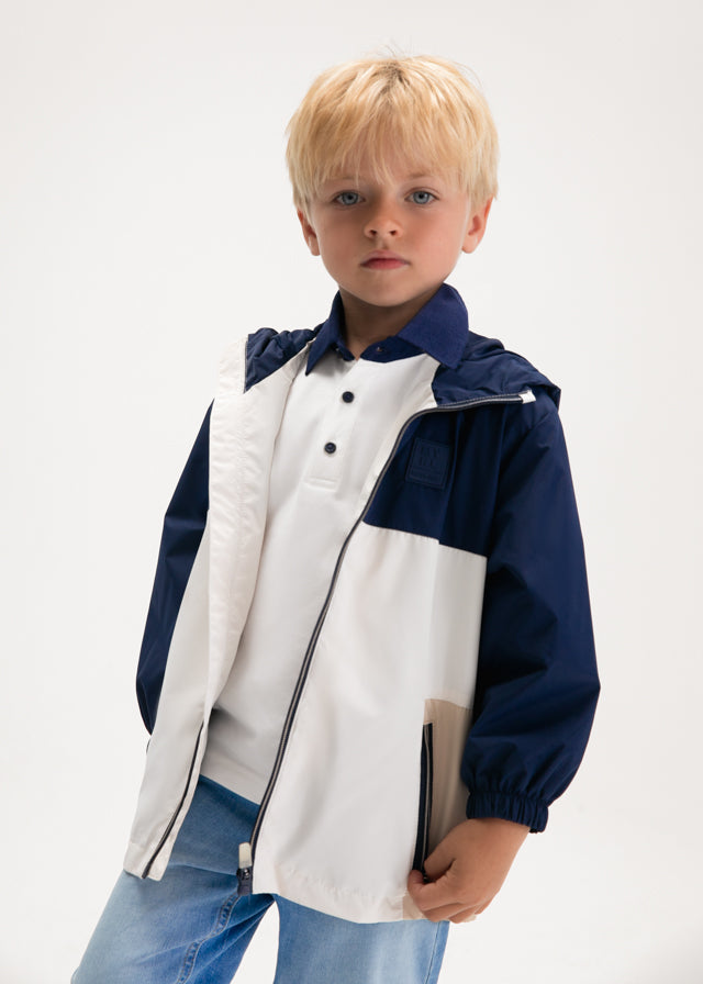 Mayoral Navy & Beige Windbreaker