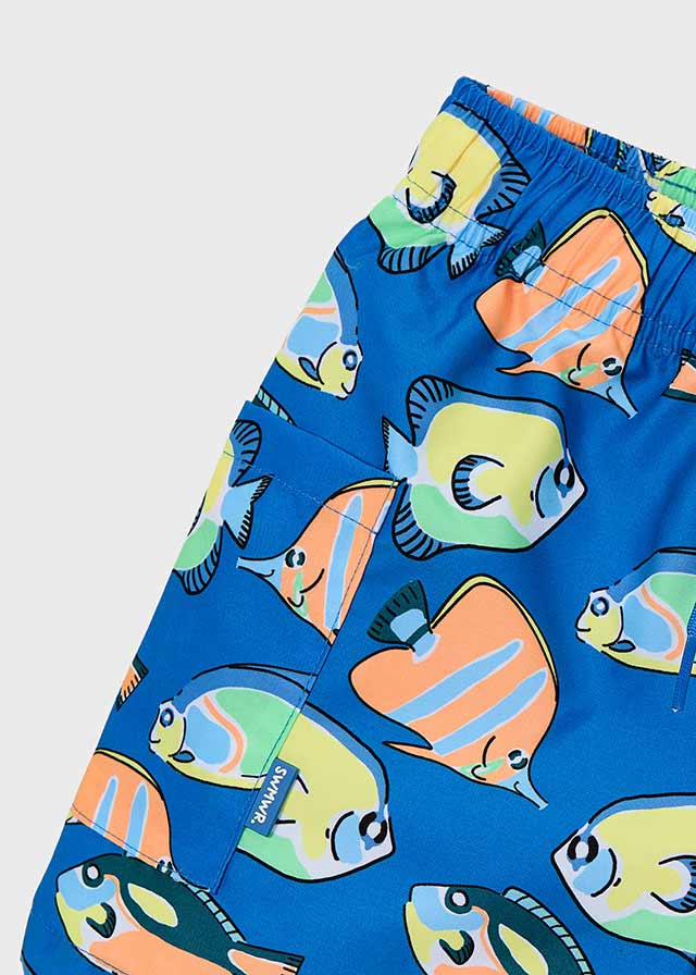Mayoral Blue Fish Swim Short Set