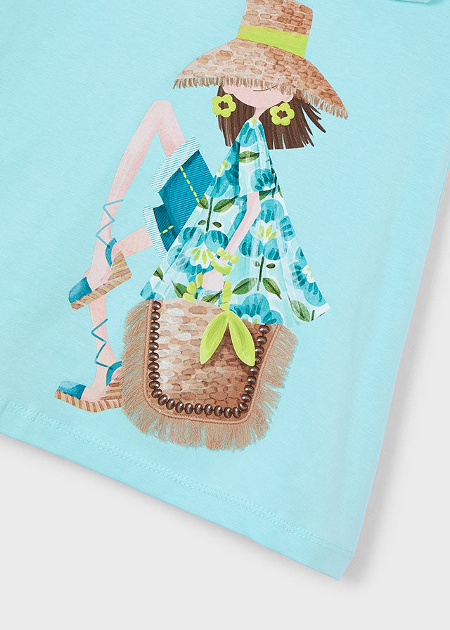 Mayoral Aqua Girl Dress