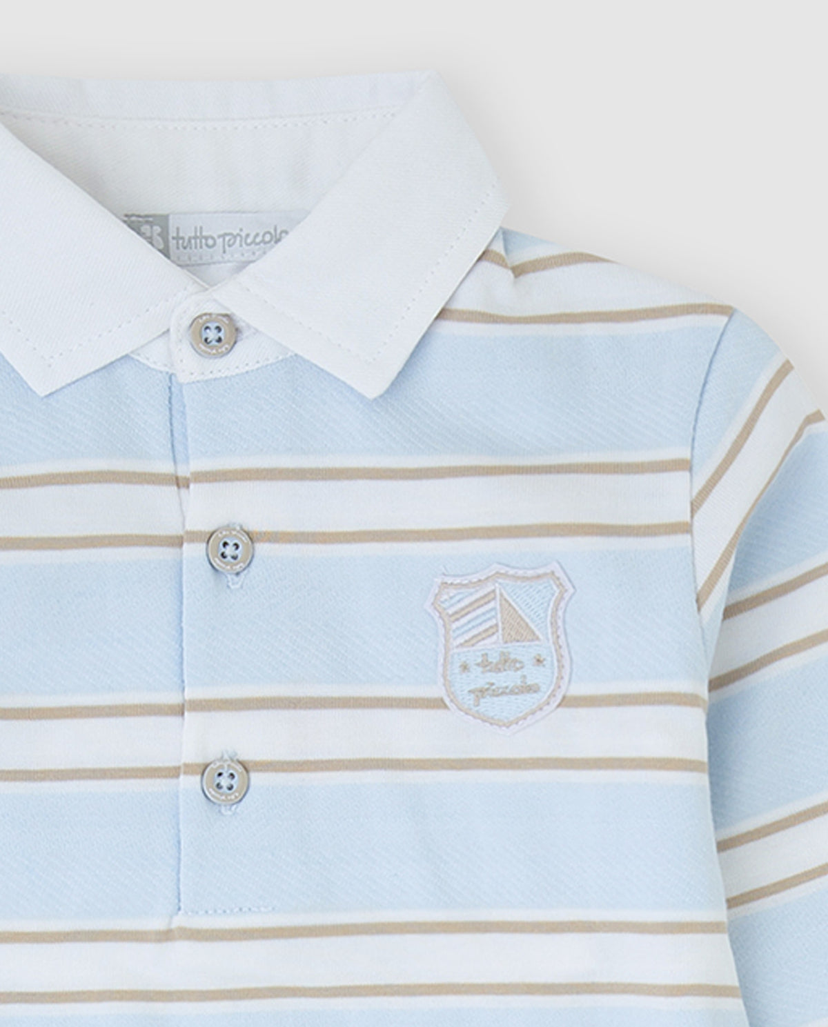 Tutto Piccolo Blue Stripe Polo Tracksuit 2703