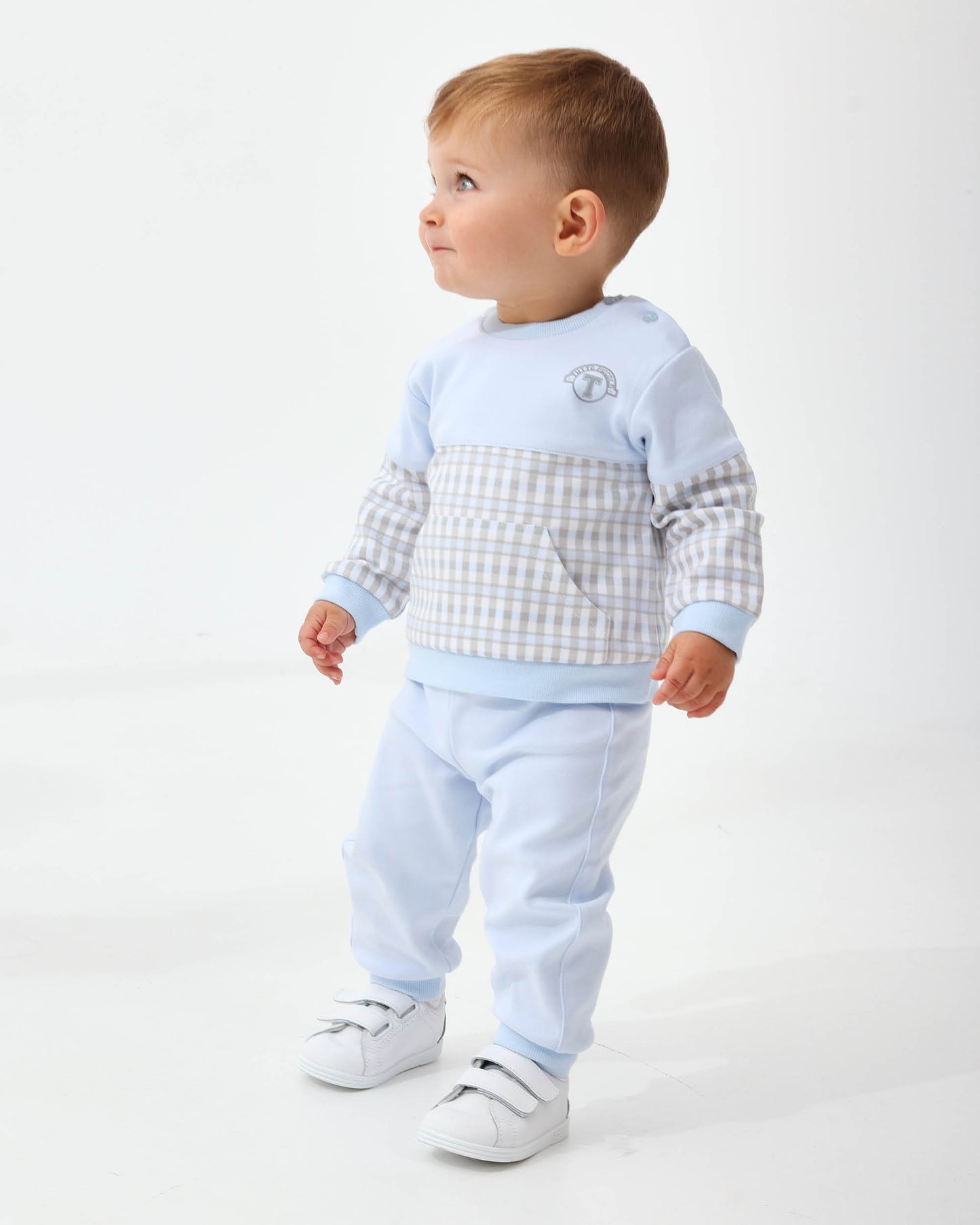 Tutto Piccolo Blue Gingham Tracksuit 2713