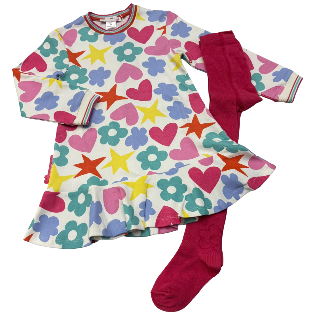 Agatha Ruiz de la Prada Icon Print Dress & Tights 8235