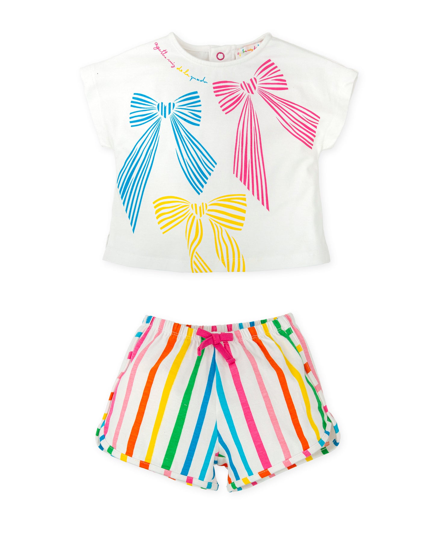 Agatha Ruiz de la Prada Stripe Bow Short Set 8700