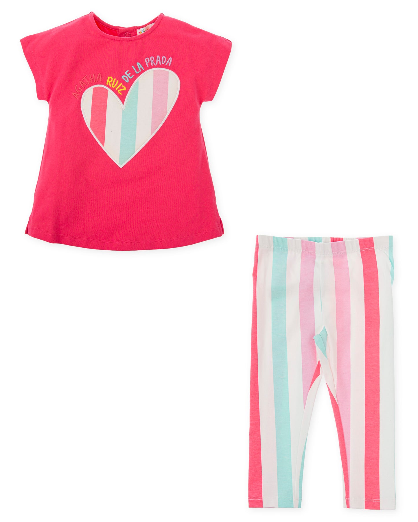 Agatha Ruiz de la Prada Pastel Stripe Legging Set 8736