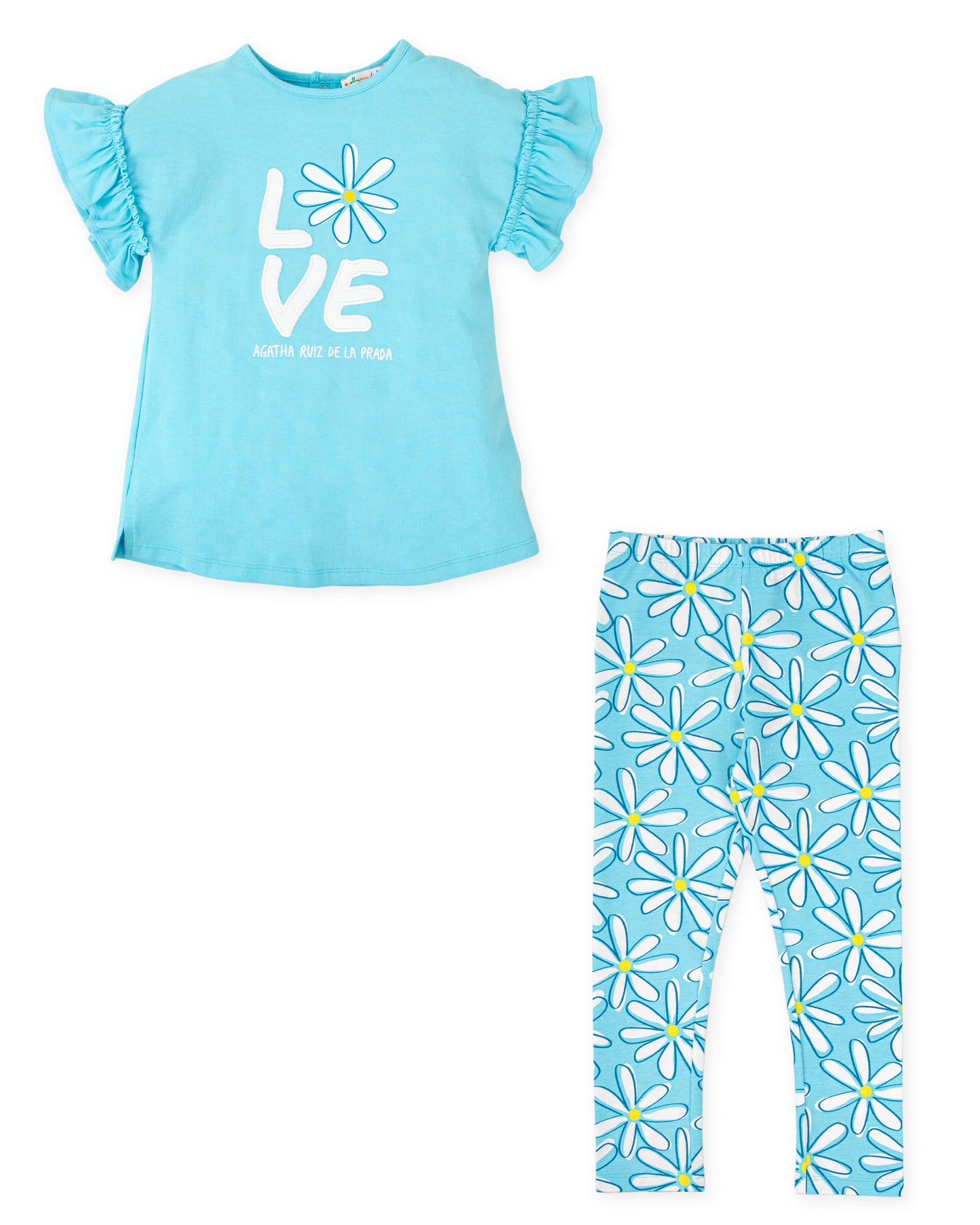 Agatha Ruiz de la Prada Blue Daisy Legging Set 8739
