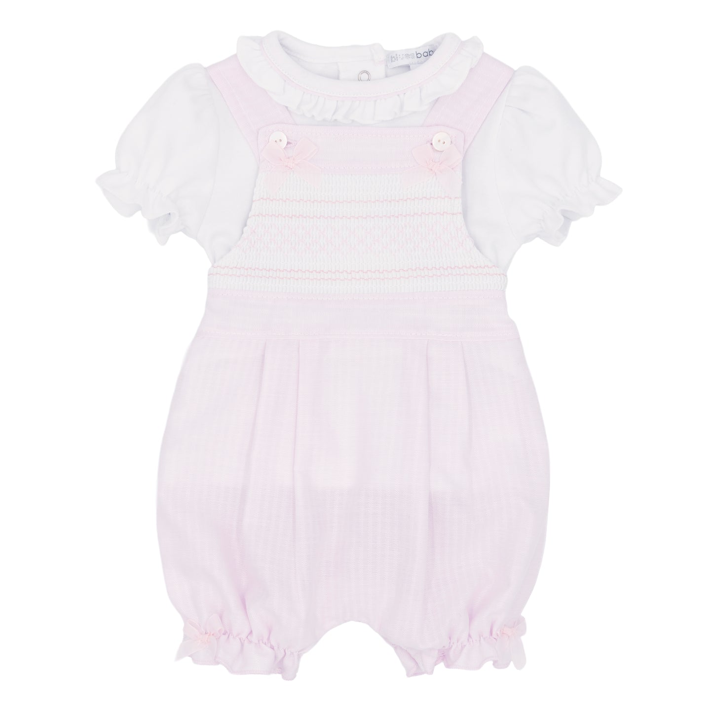 Blues Baby Pink Dungaree Set 3024