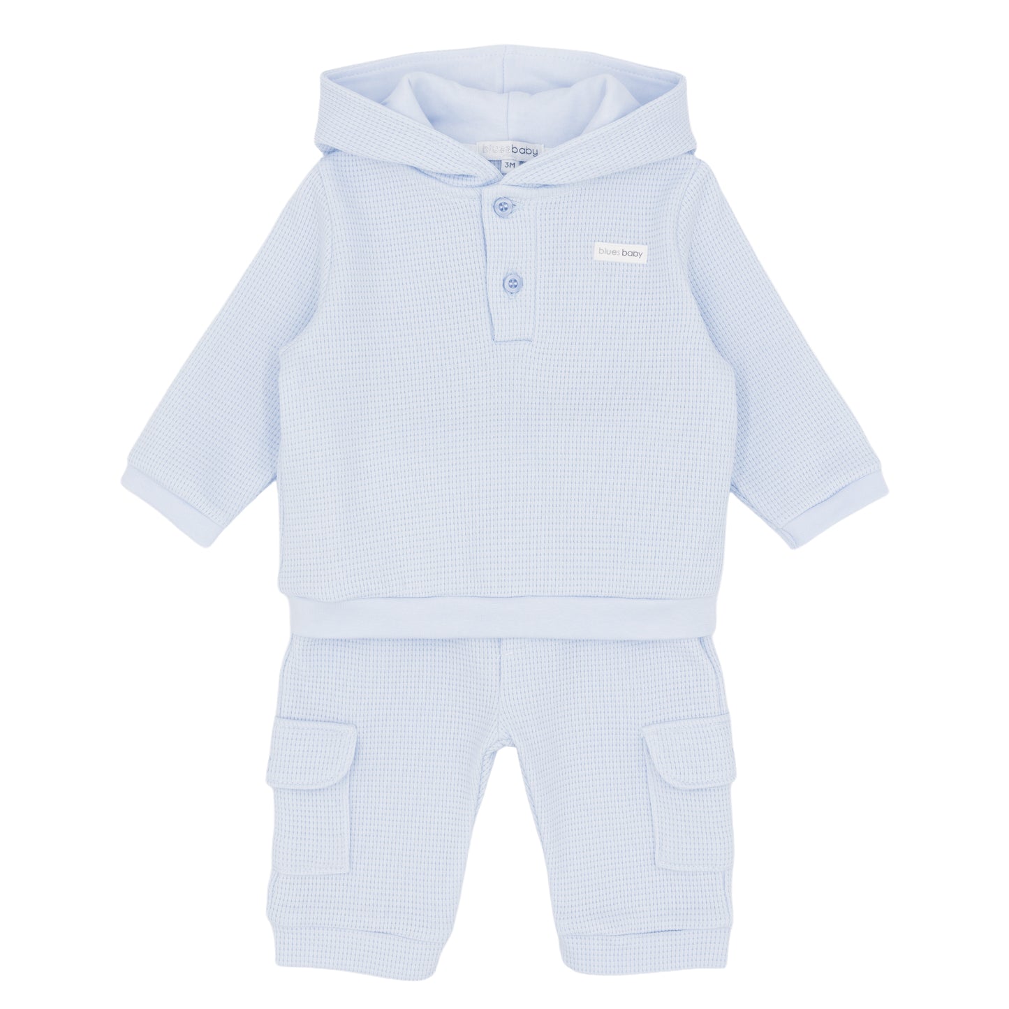Blues Baby Pale Blue Hooded Tracksuit 3041