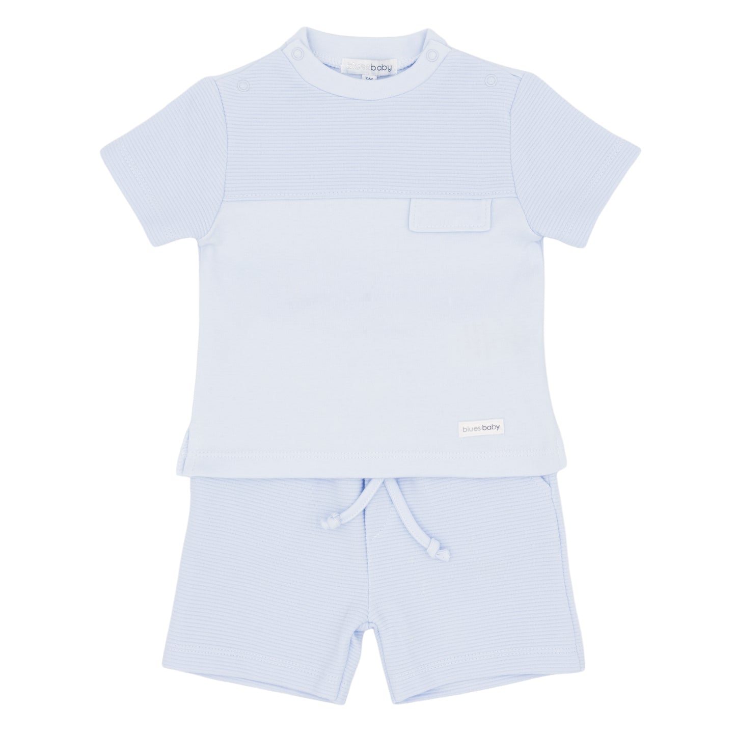 Blues Baby Pale Blue Short Set 3063