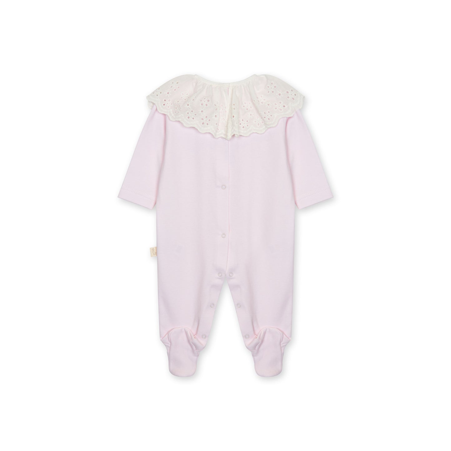 Baby Gi Pink Anglaise Cotton Baby Grow