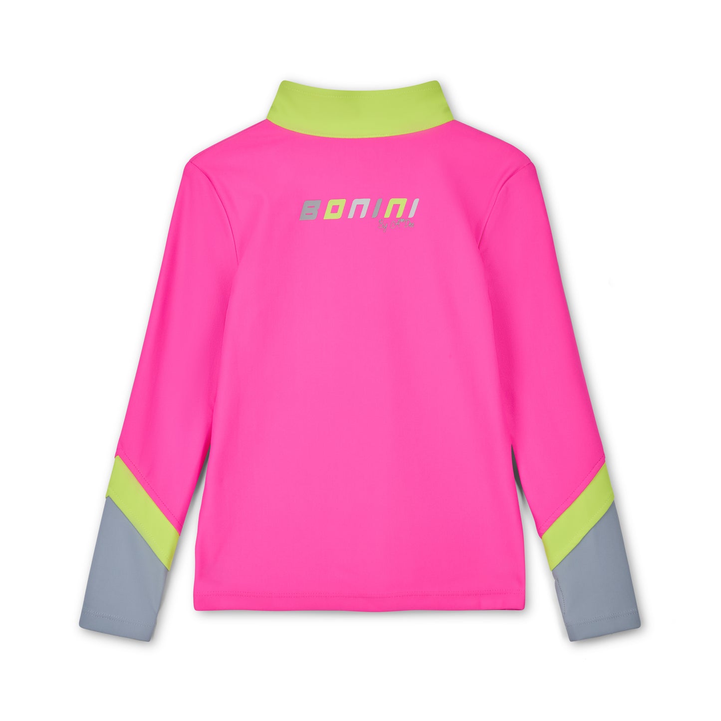 Bonini Motion Hot Pink Quarter Zip Top
