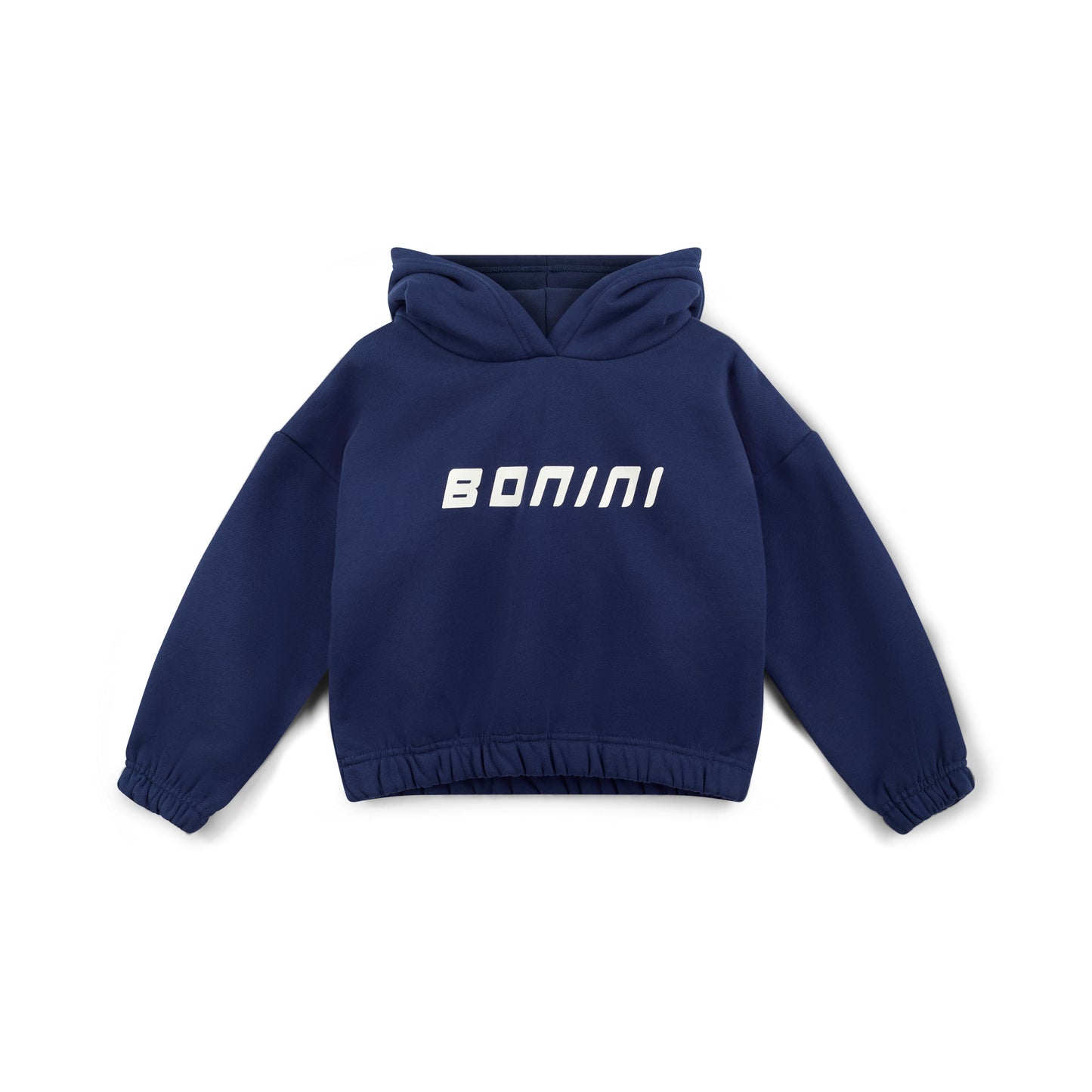 Bonini Core Navy Crop Hoodie