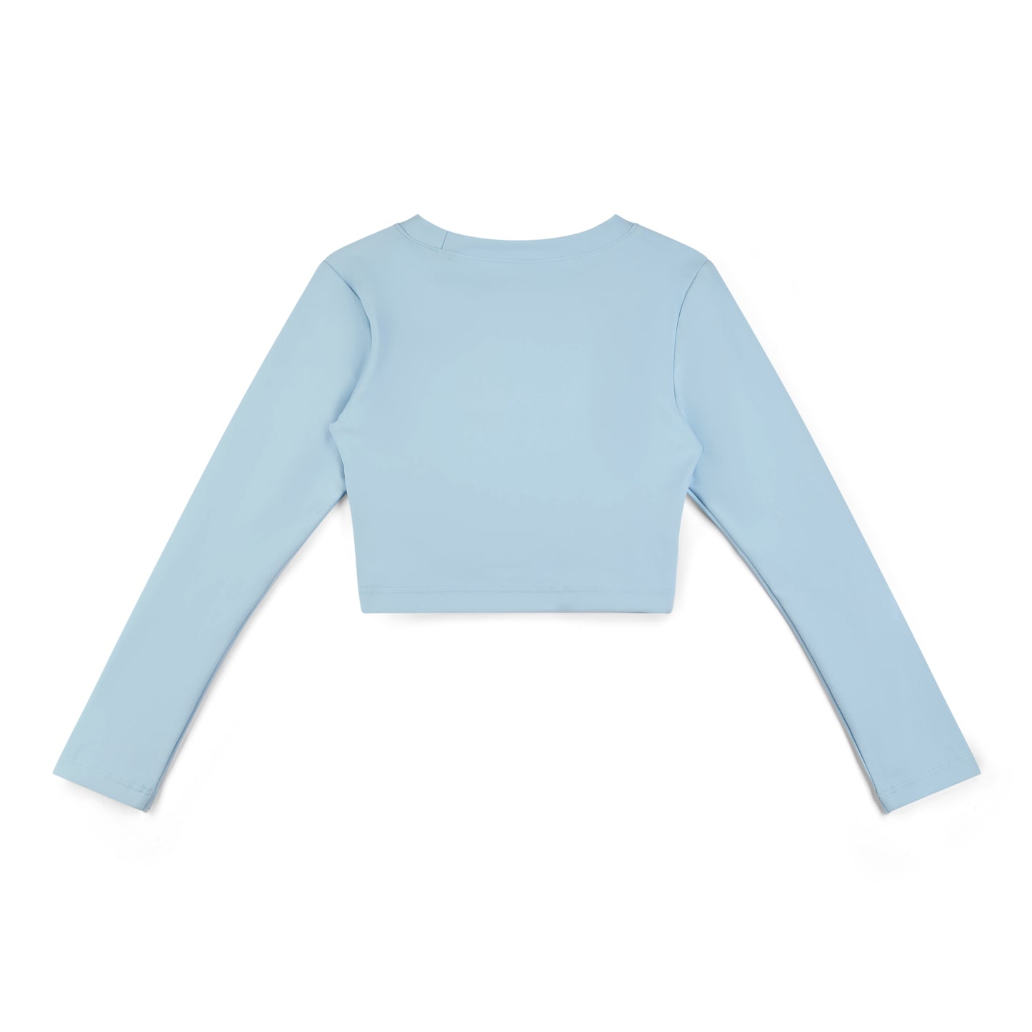 Bonini Core Blue Sleeve Crop Top