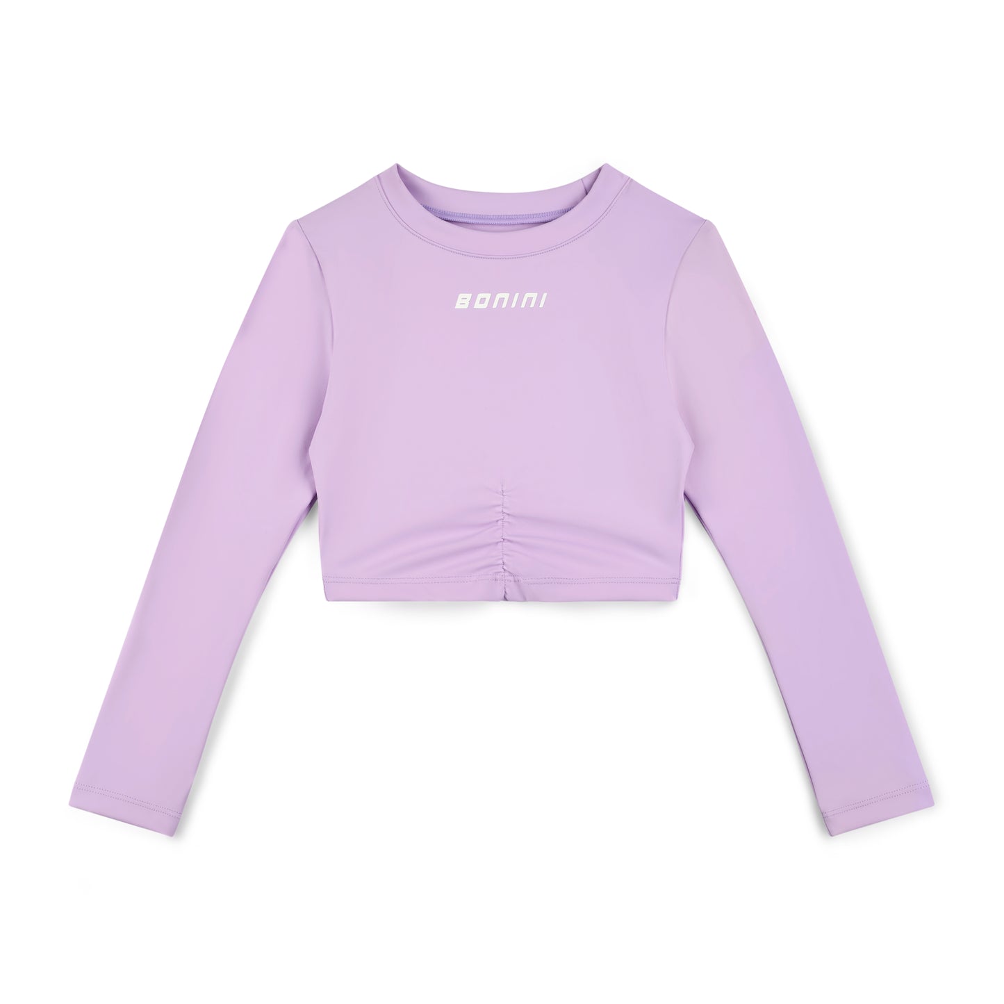 Bonini Core Lilac Sleeve Crop Top