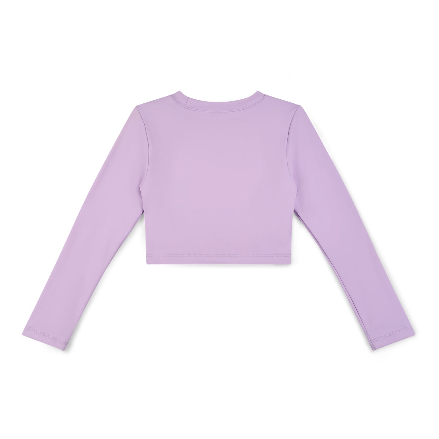 Bonini Core Lilac Sleeve Crop Top