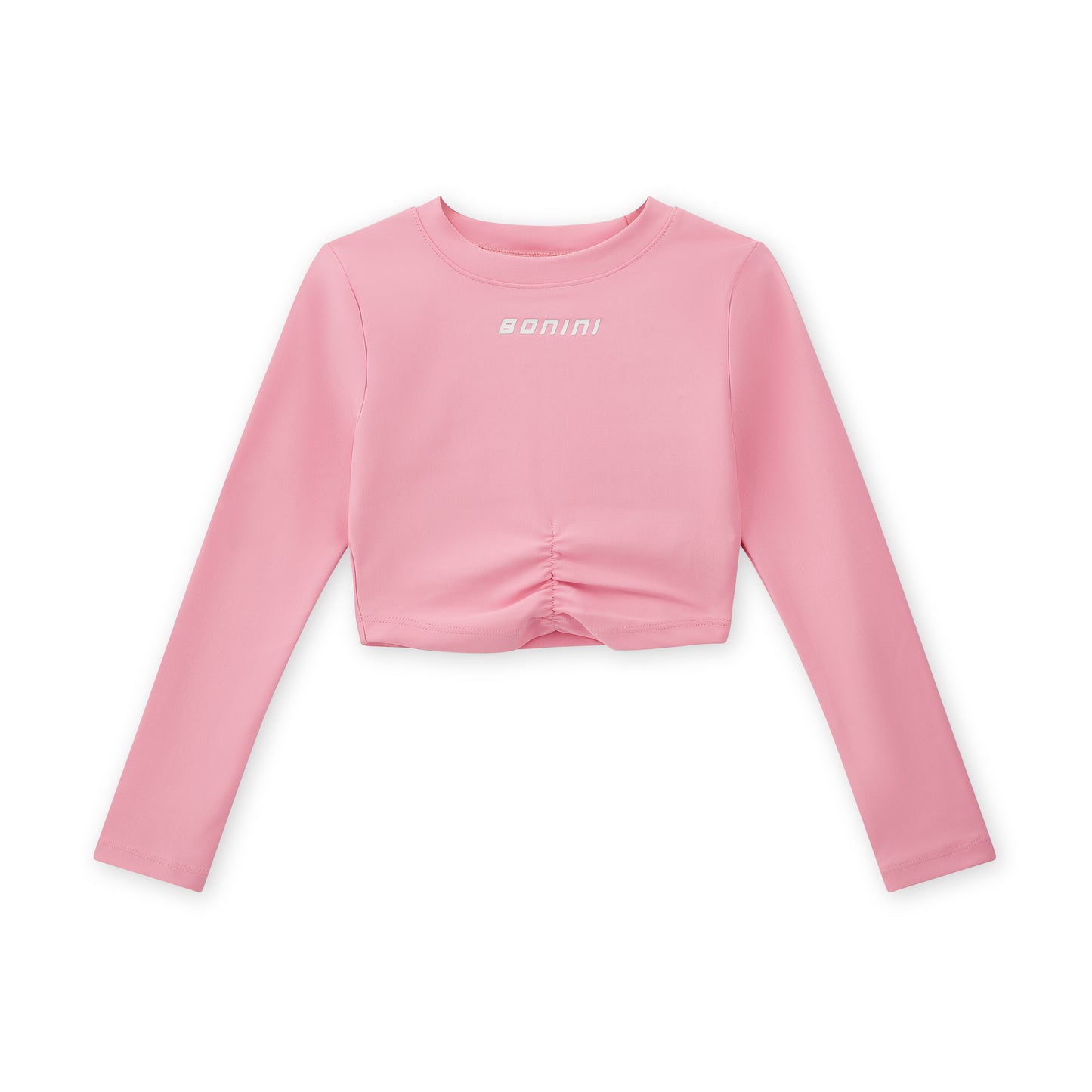 Bonini Core Pink Sleeve Crop Top